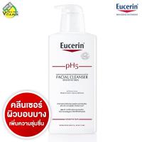 Eucerin pH5 Sensitive Skin Facial Cleanser [400 ml.] คลีนเซอร์ผิวหน้า สำหรับผิวบอบบางแพ้ง่าย ช่วยสร้างเกราะความชุ่มชื้นให้ชั้นผิว