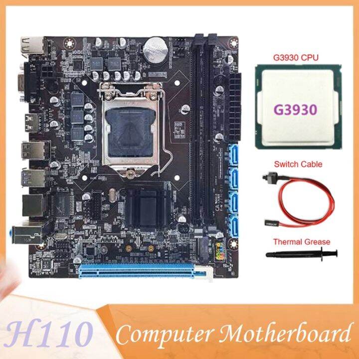 h110-computer-motherboard-supports-lga1151-6-7-generation-cpu-ddr4-ram-g3930-cpu-switch-cable-thermal-grease