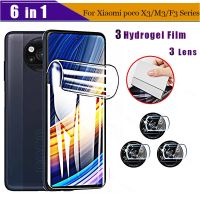 3D Curved Film for Xiaomi Poco X3 Pro M3 F3 Screen Protector Mix3 NFC X3GT Full Cover Nano Hydrogel with Tools Not Tempered Glas