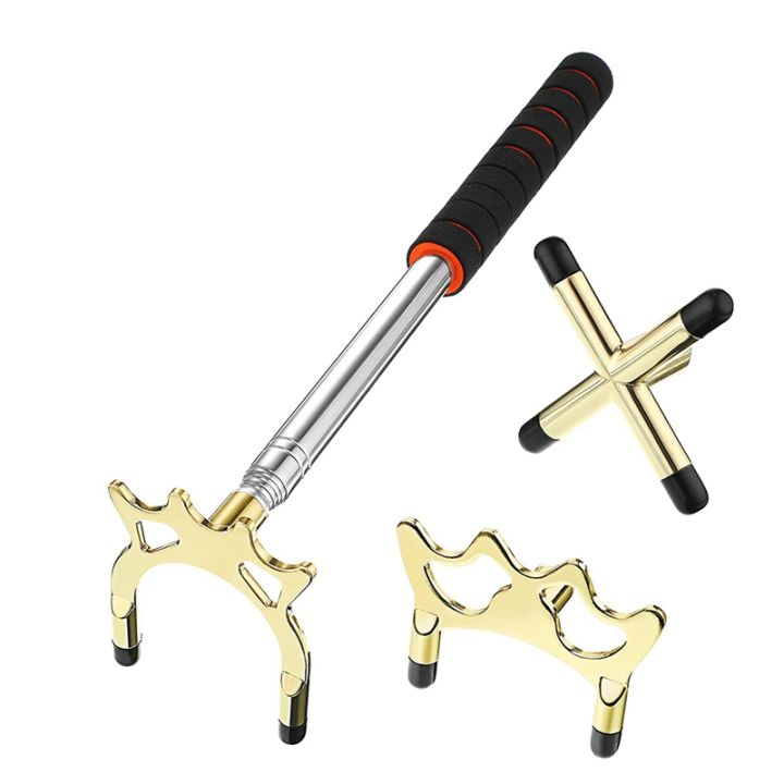 retractable-billiard-cue-stick-bridge-with-3pcs-removable-brass-bridge-head-billiard-table-pool-cue-accessories