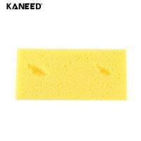 KANEED แผ่นรองทำความสะอาดรถฟองน้ำเนื้อนุ่มสีน้ำตาลทนเครื่องสวมใส่แบบถนอมร่างกายสำหรับรถยนต์5ชิ้น