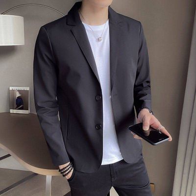 casual blazer mens casual Blazer Jacket Suit jacket male 2021 Mens Korean-style trendy slim fit suit Youth All-matching handsome casual suit work business clothing coat