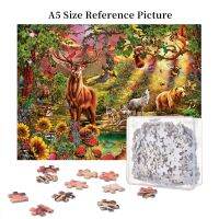 Enchanted Forest Wooden Jigsaw Puzzle 500 Pieces Educational Toy Painting Art Decor Decompression toys 500pcs