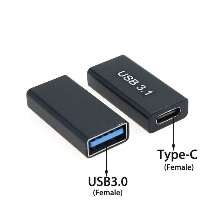 1ชิ้น-usb-3-1-type-c-ตัวเมียเป็น-usb-3-0ตัวผู้พอร์ตอะแดปเตอร์-usb-c-ตัวแปลงชาร์จไฟส่งข้อมูลตัวผู้เป็นคอนเนคเตอร์ตัวเมีย