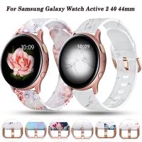 20mm Silicone Strap For Galaxy Watch Active 2 40 44mm Wrist Smartwatch For Samsung Galaxy Watch 4/5 40/44mm Classic 46/42mm Band