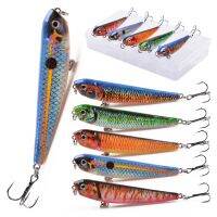 【cw】 5Pcs Walking baits for Bass Top water Swimbait 9g Floating Lures Dog Rattle stick walleye Saltwater 【hot】