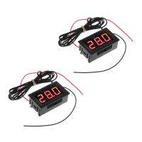 2X DC 5 - 12 V - 50 - 110 Degree C Digital Refrigerator Temperature Detector Red