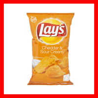 Lays Cheddar &amp; Sour Cream Potato Chips USA 184g มันฝรั่งทอด มันฝรั่ง ขนม ขนมกินเล่น มันฝรั่งอบกรอบ ขนมขบเคี้ยว