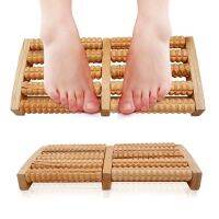 5/6 Row Wooden Foot Roller Wood Care Massage Reflexology Relax Relief Massager Spa Gift Anti Cellulite Detox Patch Foot Massager