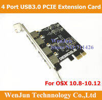 1ชิ้นจัดส่งฟรีความเร็วสูง Mac Pro USB 3.0 PCI-E 4พอร์ตการ์ดขยายตัวสำหรับ MAC OSX 10.8-10.14และใหม่กว่า