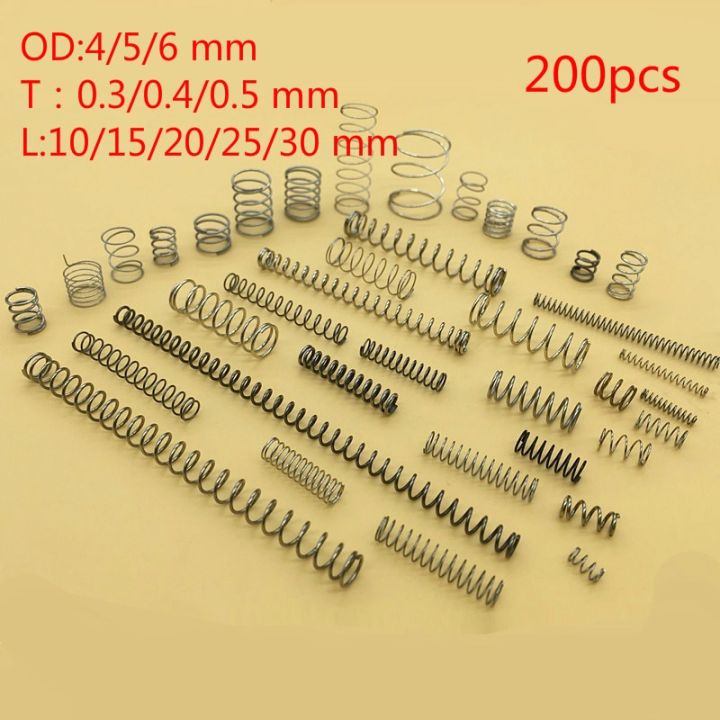 high-quality-304-stainless-steel-compression-spring-repair-small-spring-suit-wire-diameter-0-5-0-3-0-4-od4-5-6-10-30length-225pc-electrical-connectors