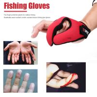 Breathable Fishing Glove Fish Equipment Outdoor Fishing Gloves Two Finger Anti Scratch Protector Gloves Fishing Tools