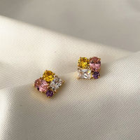 KS Earring Jewelry KS Zircon Earrings With Super Flash Color Gemstones Inlaid Luxury And Versatile Earrings In StockTH