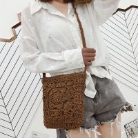 Summer Beach Vintage Women Girls Crochet Braid Crossbody Bags Shoulder Retro Messenger Bag Travel Handbags