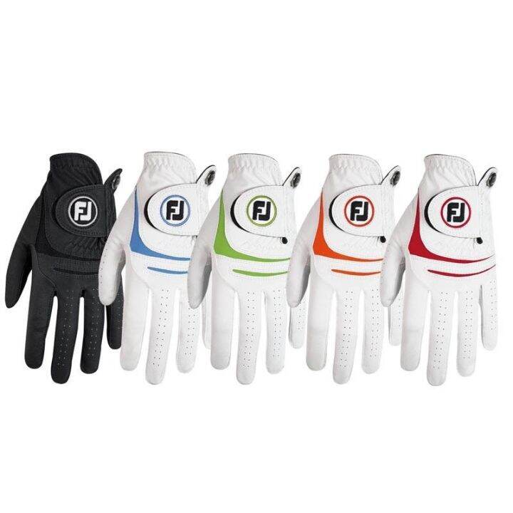 footjoy-golf-gloves-mens-lambskin-fiber-wear-resistant-sports-golf-gloves-ถุงมือกันลื่นลื่นไหล