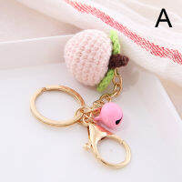 Chunren เกาหลีขนสัตว์ Ball Key Chain จี้สร้างสรรค์จี้ผลไม้ Handwoven Key Chain จี้ Yarn