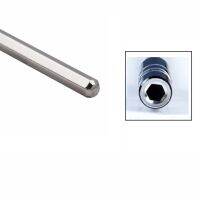 2X123มม. โลหะแม่เหล็ก Extension Shaft Hex Socket Adapter ไขควง Bit Holder สำหรับ4Mm 18  "Hex Bit Power Tools