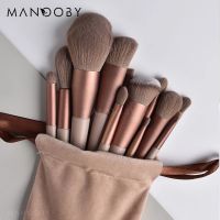 13pcs Soft Fluffy Makeup Brushes Set For Cosmetics Foundation Blush Powder Brush Eyeshadow Kabuki Blending Makeup Beauty Tools