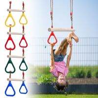 ♟┅ For Kids Boy Girl Outdoor Playground Games Children Fitness Toys Pull Up Ring Arm Training Gym Rings Kids Swings Rings