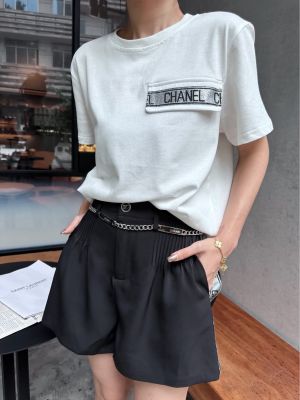 New Set Knitted Short Sleeve Panel Logo