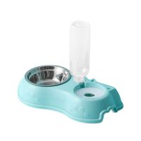 Automatic Dog Cat Bowl Water Dispenser Water Storage Pet Dog Cat Food Bowl Food Container with Waterer Pet Waterer Feeder