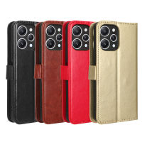 เคส PU หนังกลับแบบกระเป๋าสตางค์สำหรับ Xiaomi Redmi 12เคสโทรศัพท์ Redmi 12แบบพับได้เคสโทรศัพท์