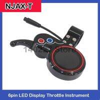 For NJAX-T 6pin LED Display Throttle Instrument Display36v 48V LCD Electric Scooter Accessories Skateboard Parts