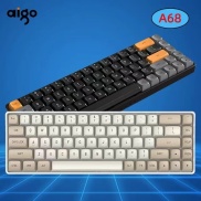 Aigo A68 Bluetooth Mechanical Keyboard 2.4G Wireless Gaming Mini USB Wired