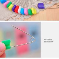 Color cartoon children baby safety pin multipurpose pin buckle baby triangular bandage saliva towel lock stitch