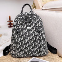 Spring Summer Fashion Women Backpack Letter Pattern High Quality Oxford Anti-Theft Zipper Multi-pocket Light Leisure Travel Bag