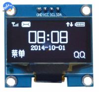 【COOL】 1.3นิ้ว I2C IIC สีขาว OLED โมดูลแสดงผล128X64 I2C อินเตอร์เฟซ Ssh1106หน้าจอ LCD บอร์ด3.3-5V 1.3 "สำหรับ Arduino