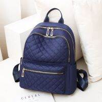 【December】 fashion diamond lattice cloth embroider line high-capacity contracted cross-border new female leisure travel bag