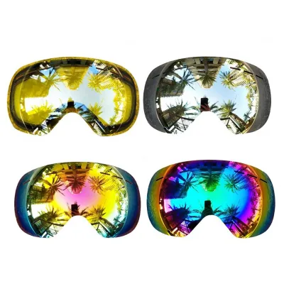Anti-fog Ski Goggles Lens Ski Glasses Double Layers Skiing Snowboard Snow Goggles Ski Eyewear Lens for Skiing Use