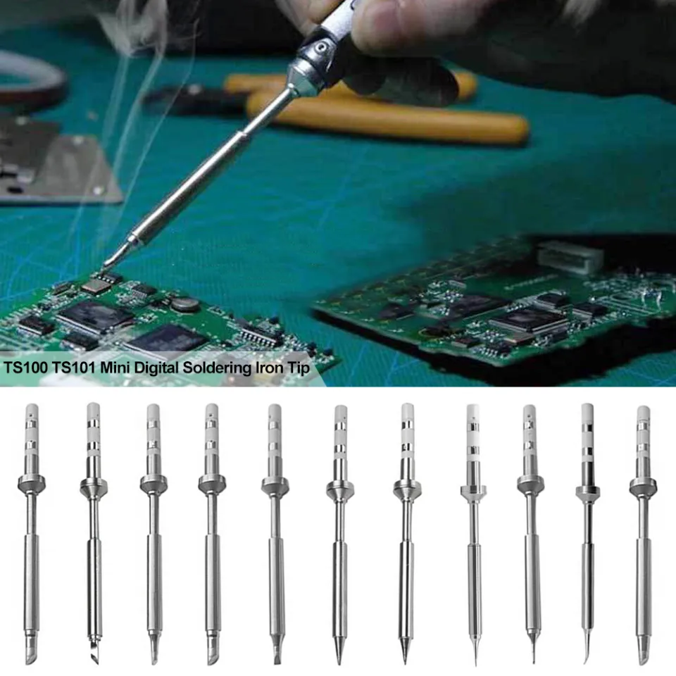 TS100 Mini Digital LCD Soldering Iron Tips Head Lead Replacement Various  Model