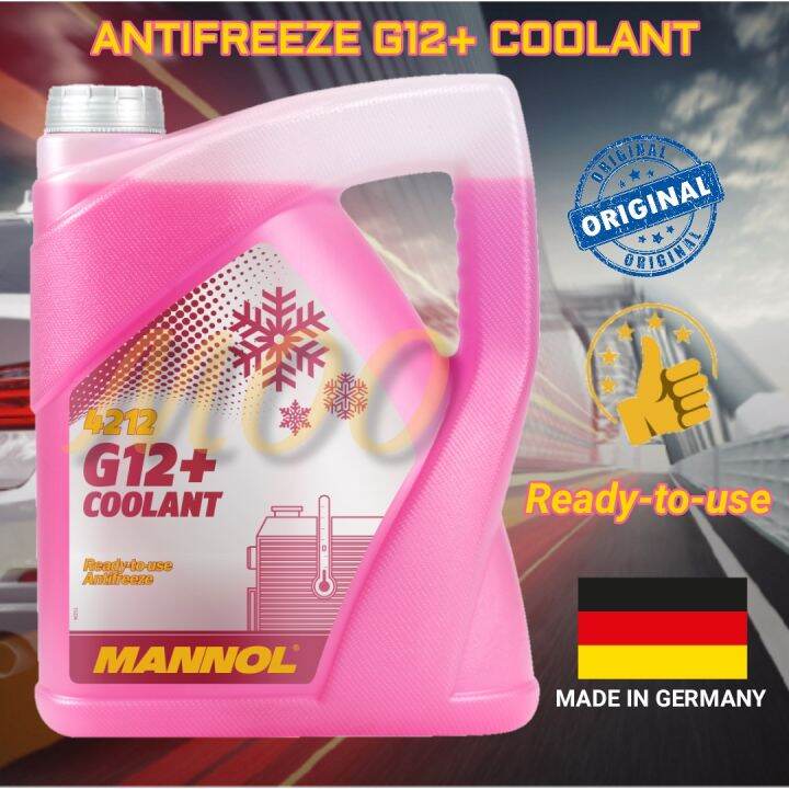 [SCT GERMANY] MANNOL 4212 ANTIFREEZE G12+ COOLANT 1L 5L Lazada