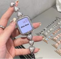 【Hot Sale】 Suitable for apple watch678se generation new pearl butterfly love bracelet strap