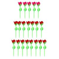 24 Pcs Stuffed Rose Flower Ballpoint Pens Cute Pens Rose Pens Reliable Roses Plush Bouquet Pens