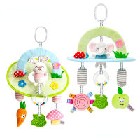 Soft Newborn Baby Plush Stroller BunnyToys Baby Rattles Mobiles Cartoon Animal Hanging Bell Educational Kids Toys 0-36 Months