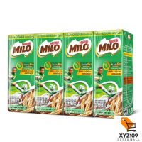 ไมโล แอคทิฟ-โก นมยูเอชที รสช็อกโกแลตมอลต์ 180 มล. แพ็ค 4 [Milo at Love-UHT milk, Chocolate Malt flavor 180 ml. Pack 4]