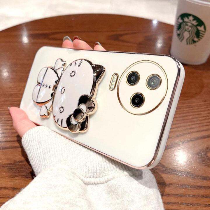 folding-makeup-mirror-phone-case-for-infinix-note-12-pro-4g-5g-x676b-x671b-infinix-note-12-2023-case-fashion-cartoon-cute-cat-multifunctional-bracket-plating-tpu-soft-cover-casing