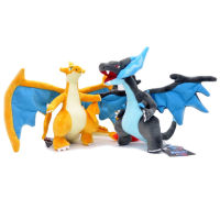 23ซม. TAKARA TOMY Pokemon Charizard ตุ๊กตา Plush X &amp; Y Mega Charizard Evolution Peluche สัตว์คริสต์มาสของขวัญเด็ก