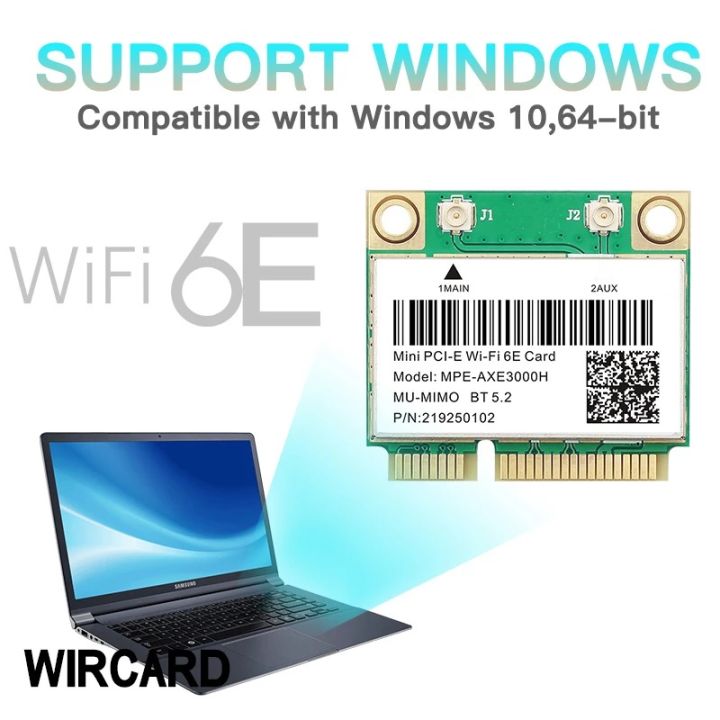 wifi-6e-ax210hmw-mini-pci-e-สำหรับ-intel-ax210-5374mbps-บลูทูธ5-2-802-11ax-2-4g-5g-6g-wifi-6-ax200อะแดปเตอร์ไร้สาย