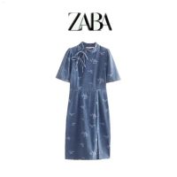 European and American style summer new womens clothing national improved cheongsam denim treasure dress WG21SBNN2001