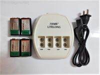 zmnf90 NEW 4PCS 1000mAh SUPER BIG 9V NI-MH 9 Volt Batterie Hersteller garantie 1PCS 4-slot 9V high current charger