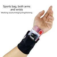 Mini Men Women Wrist Wallet Pouch Band Fitness Sports Zipper Wristband Running Gym Cycling Safe Coin Purse Cotton Wrist Bag