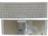 Laptop Keyboard For ASUS US United States English White With Frame MP-10A63US-5281 0KN0-IF2US02 04GN167KUS00-2112 Basic Keyboards