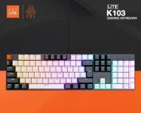 ?คีย์บอร์ดเกมมิ่ง EGA Type รุ่น K103 LITE Gaming Keyboard Mechanical Switch คีบอร์ดแมคคานิคอล มีไฟ RGB✅