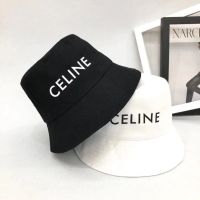 ☂ หมวกบักเก็ต ป้องกันแดด ลายตัวอักษร Celine แฟชั่นฤดูร้อน มีสีดํา สีขาว