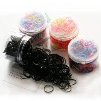 [COD] Childrens boxed rubber band hair hurt disposable seamless ring strong pull continuous head tie wholesale