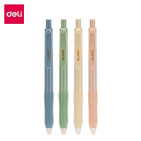 Deli ปากกาเจล ปากกา ปากกาเจลสีน้ำเงิน ปากกาเจลสุ่มสี หมึกน้ำเงิน 0.5mm 1 แท่ง การจัดส่งแบบสุ่มสี เครื่องเขียน Gel pen